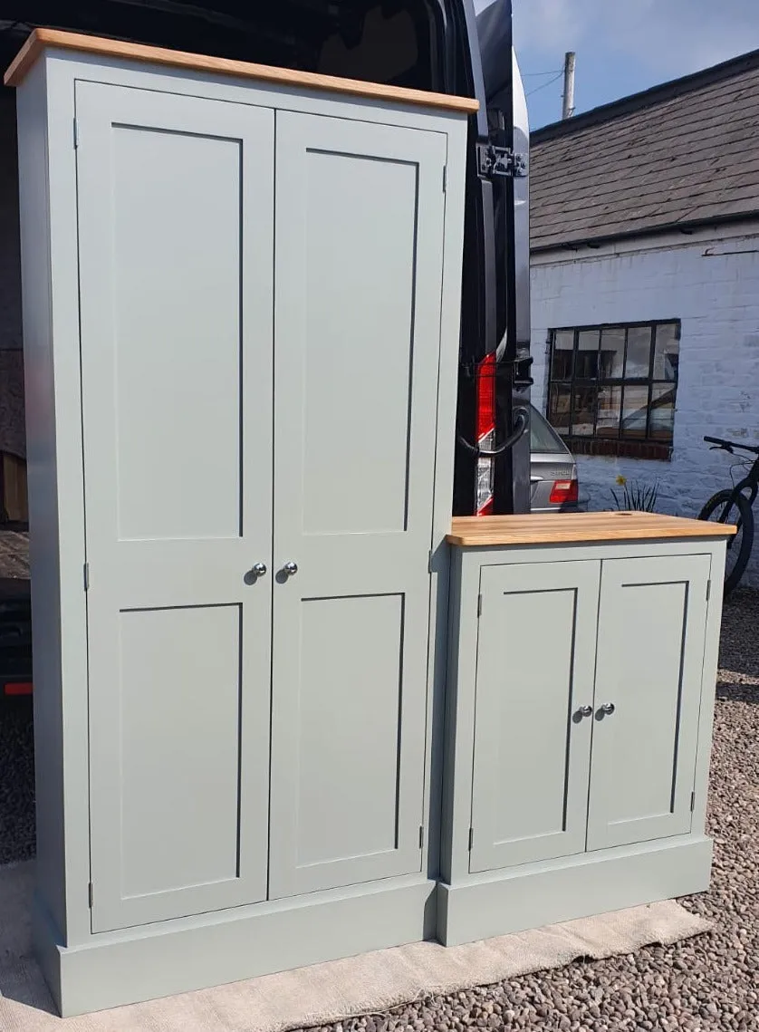 **4 Door Combination Coat and Shoe Storage Cupboard