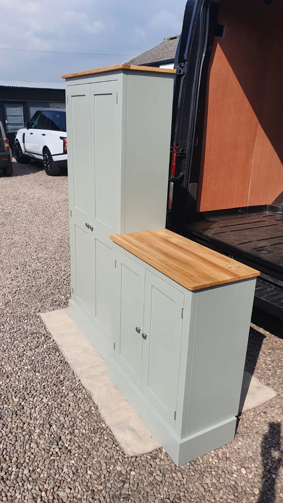 **4 Door Combination Coat and Shoe Storage Cupboard