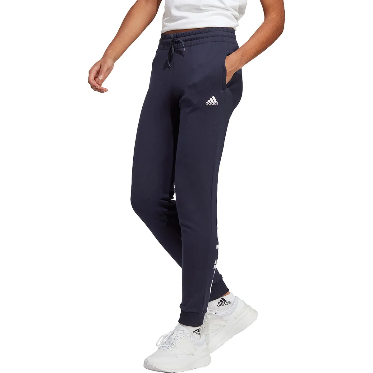 adidas Women's Essentials Linear French Terry Cuffed Pants