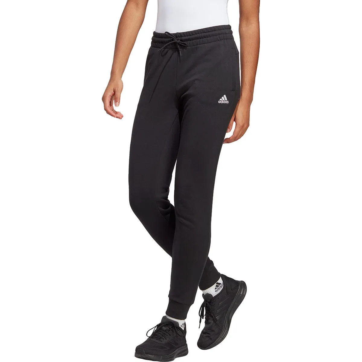 adidas Women's Essentials Linear French Terry Cuffed Pants