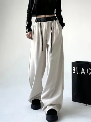 Autumn Winter New Harajuku Streetwear Casual  High Waist Sweatpants