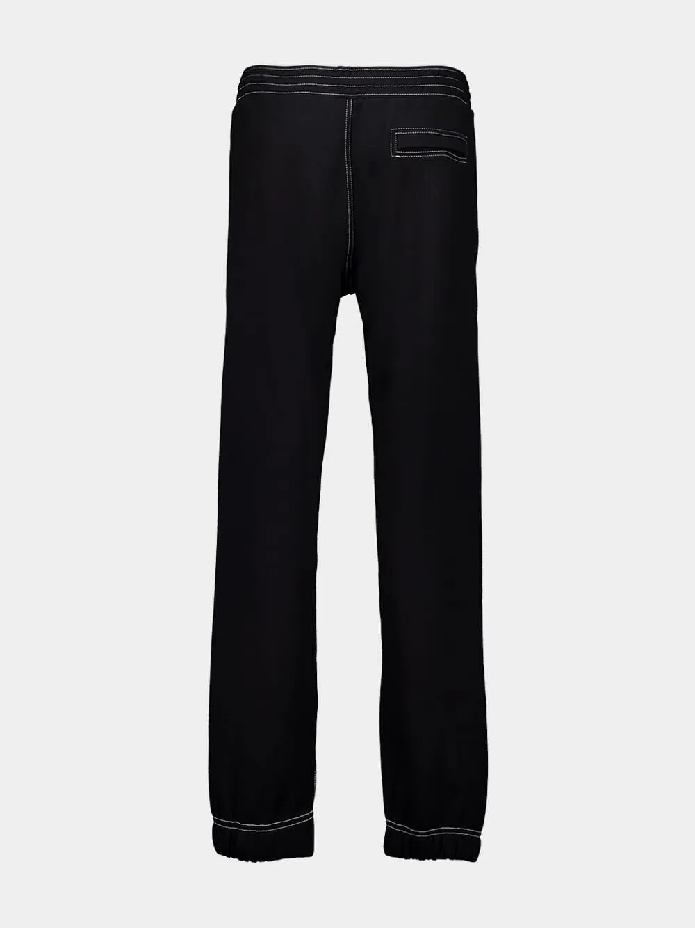 Black Casual Sweatpants with Elasticated Bottom