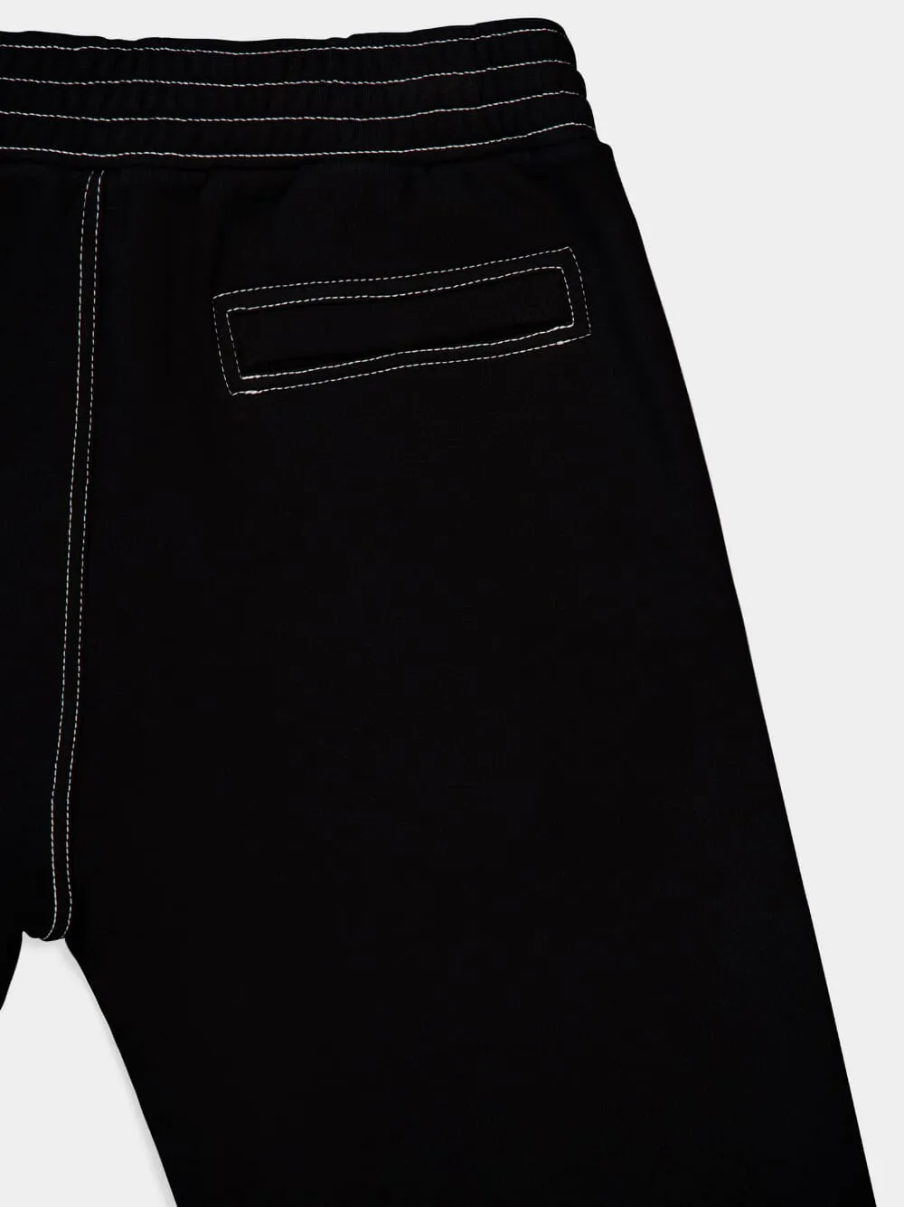 Black Casual Sweatpants with Elasticated Bottom