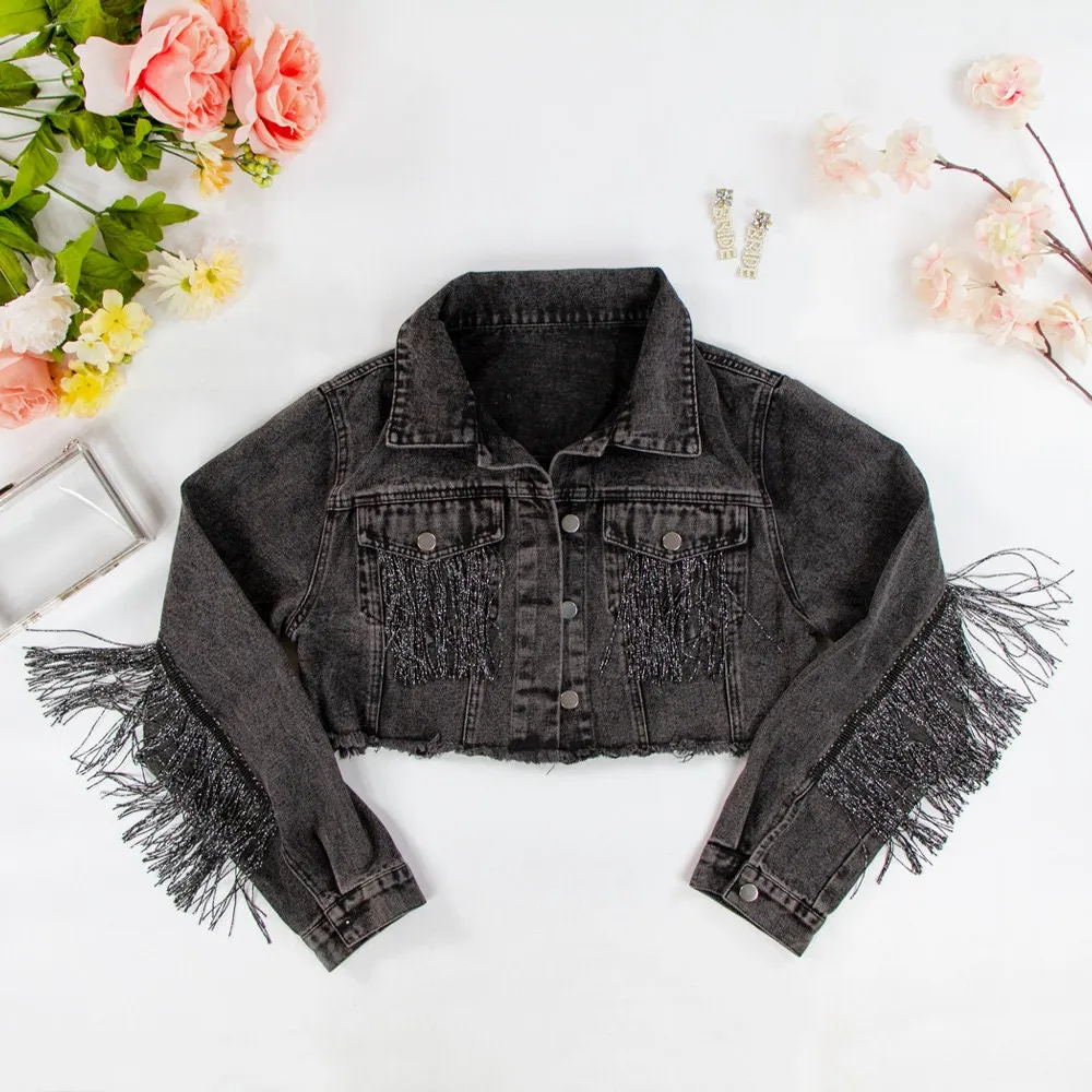 (Black Fringe) Wedding Party Jacket