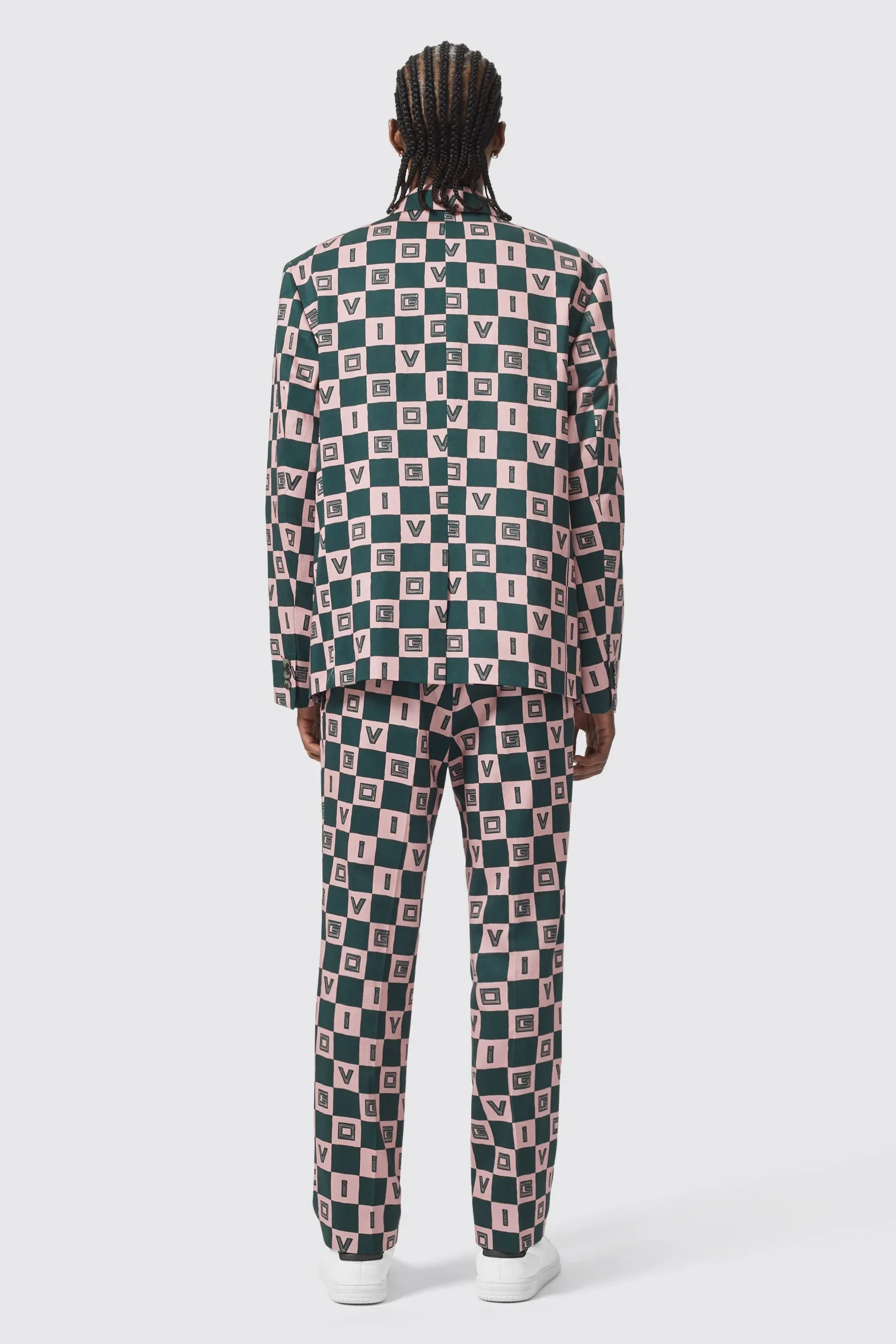 Bonucci Oversized Green Check Trouser - ARCHIVE