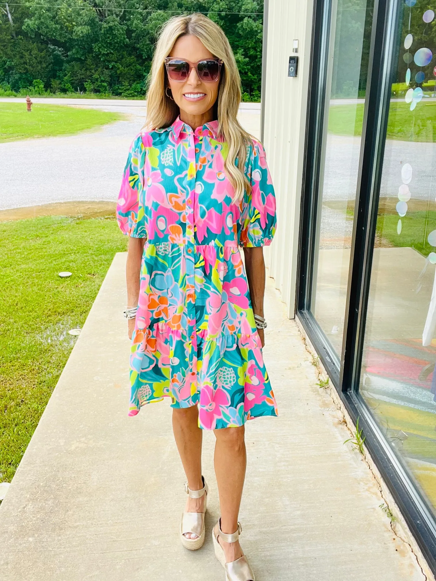 BOUTIQUE BLOOMING DRESS