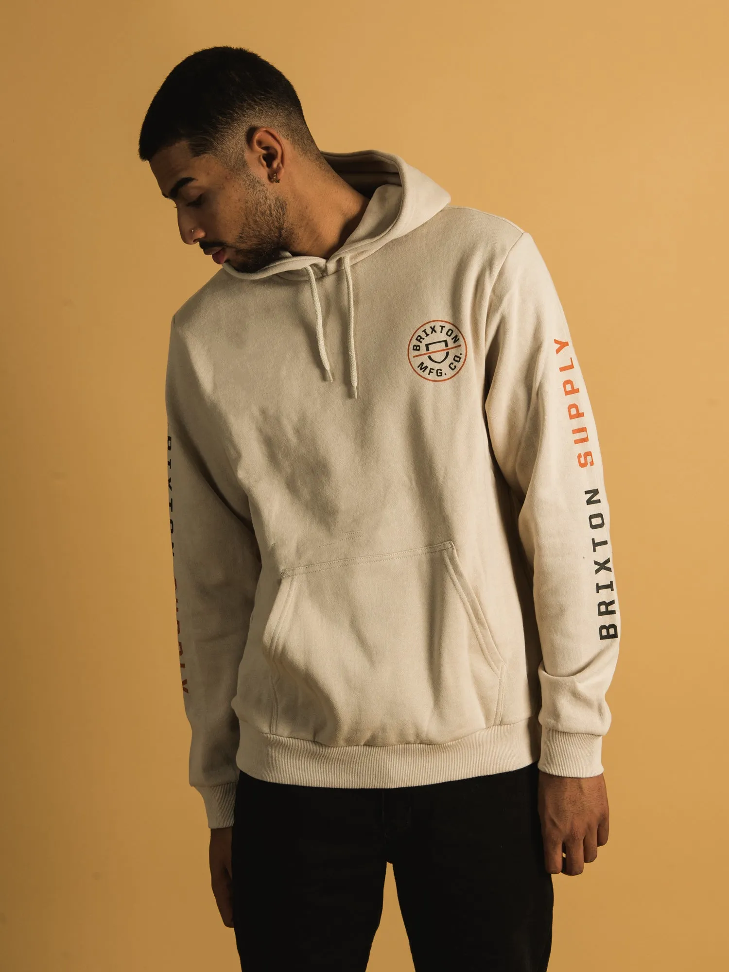 BRIXTON CREST PULLOVER HOODIE - CLEARANCE