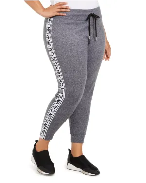 Calvin Klein Women's  Logo Sweatpants Gray  3XL | Gray