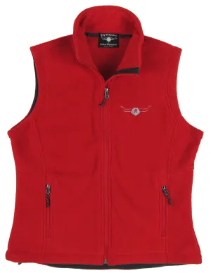 Canyon Fleece - Men's Zip Vest by Flying R Ranchwear - Red