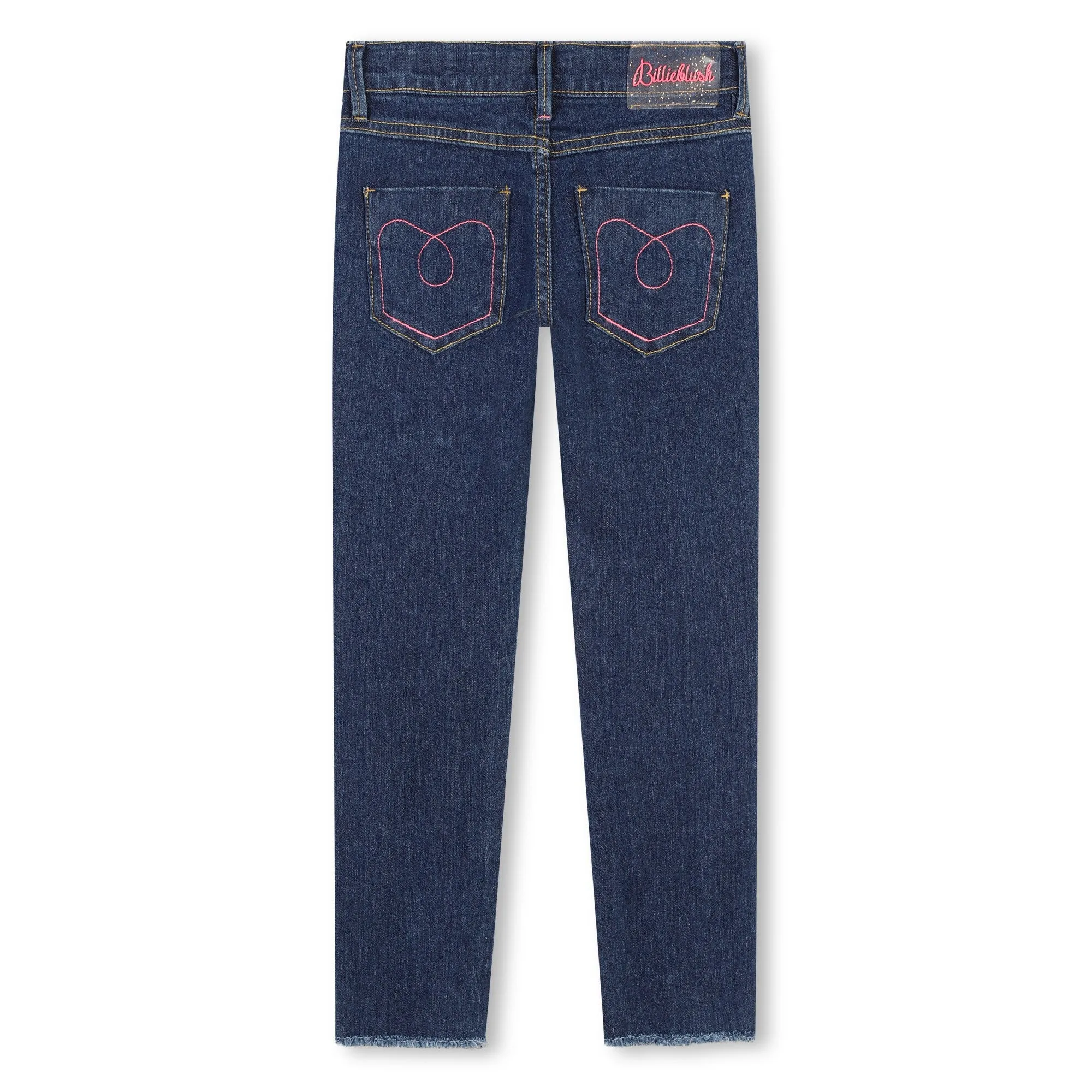 Denim Blue Bedazzled Denim Trousers