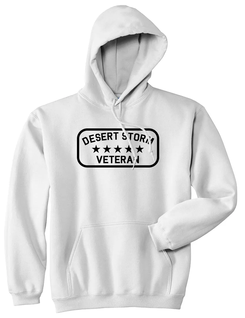 Desert Storm Veteran Mens Pullover Hoodie