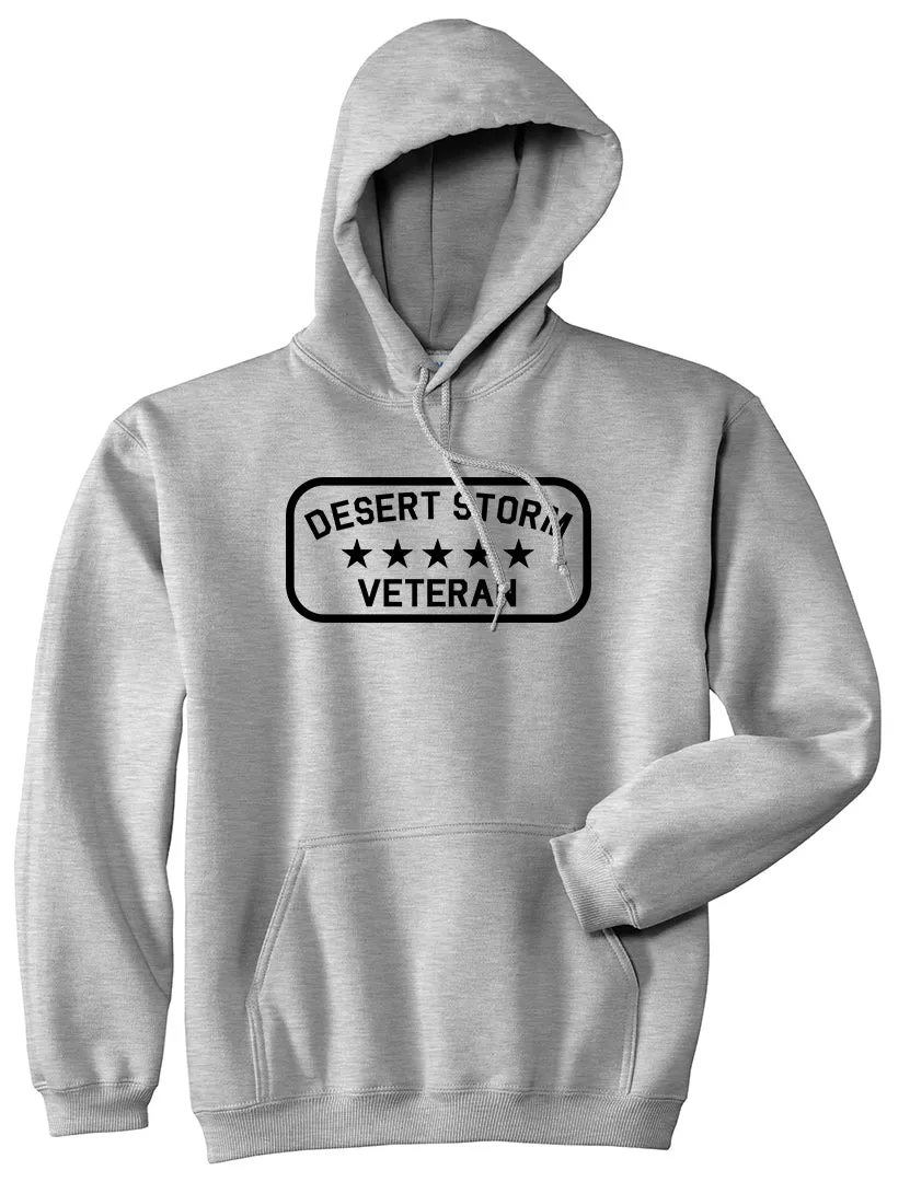 Desert Storm Veteran Mens Pullover Hoodie