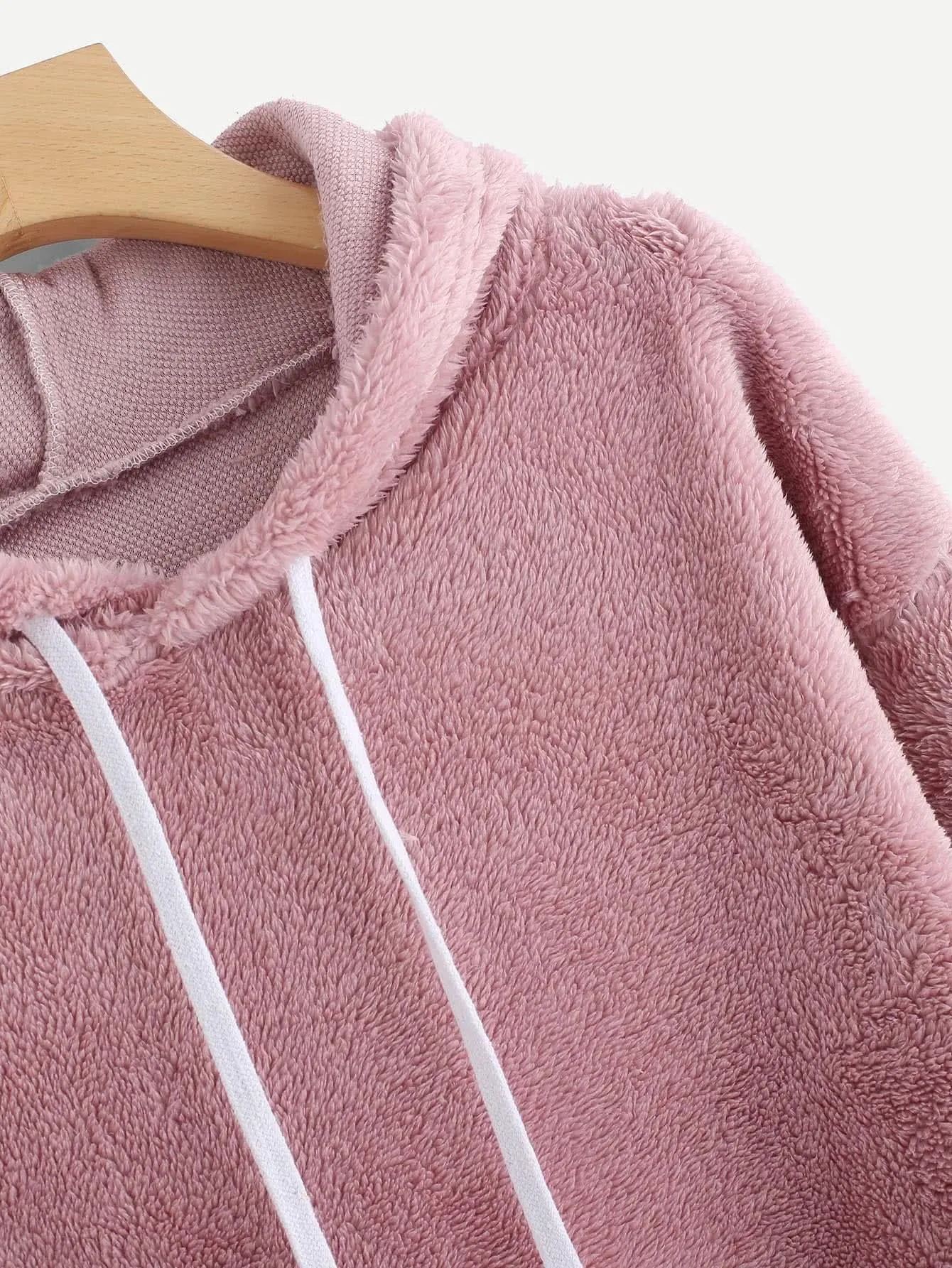 Fluffy comfy pullover hoodie sweater