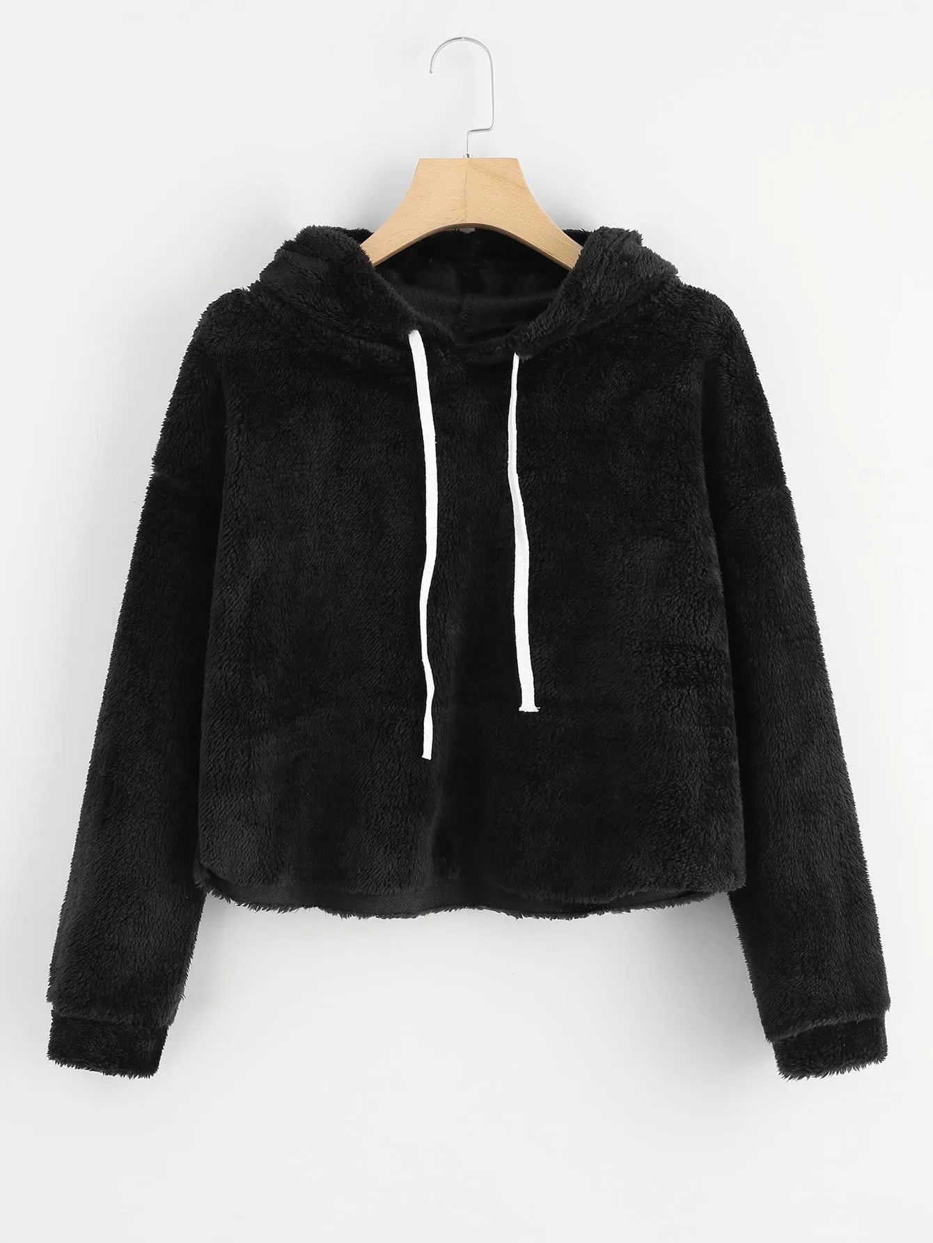 Fluffy comfy pullover hoodie sweater