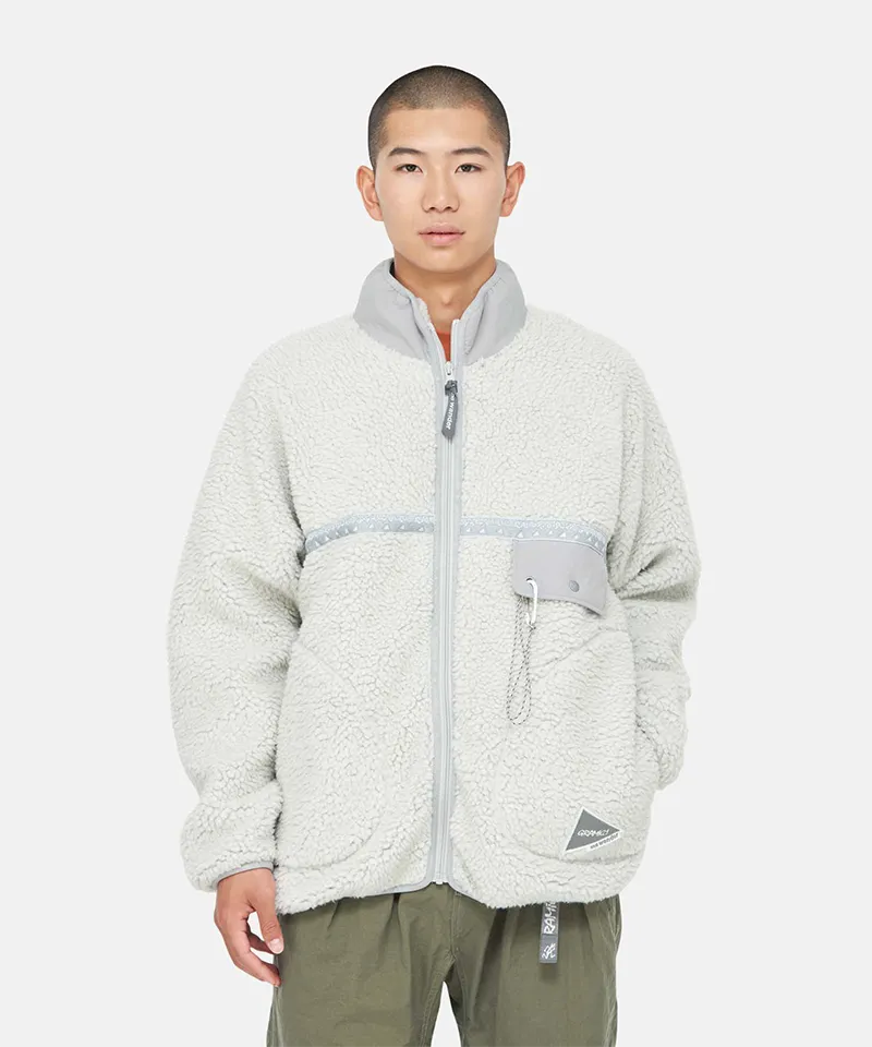 Gramicci x and wander JQ Tape Fleece Jacket