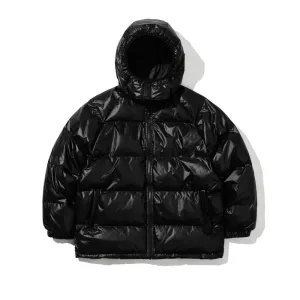 HOODED DOWN PADDING JUMPER BLACK