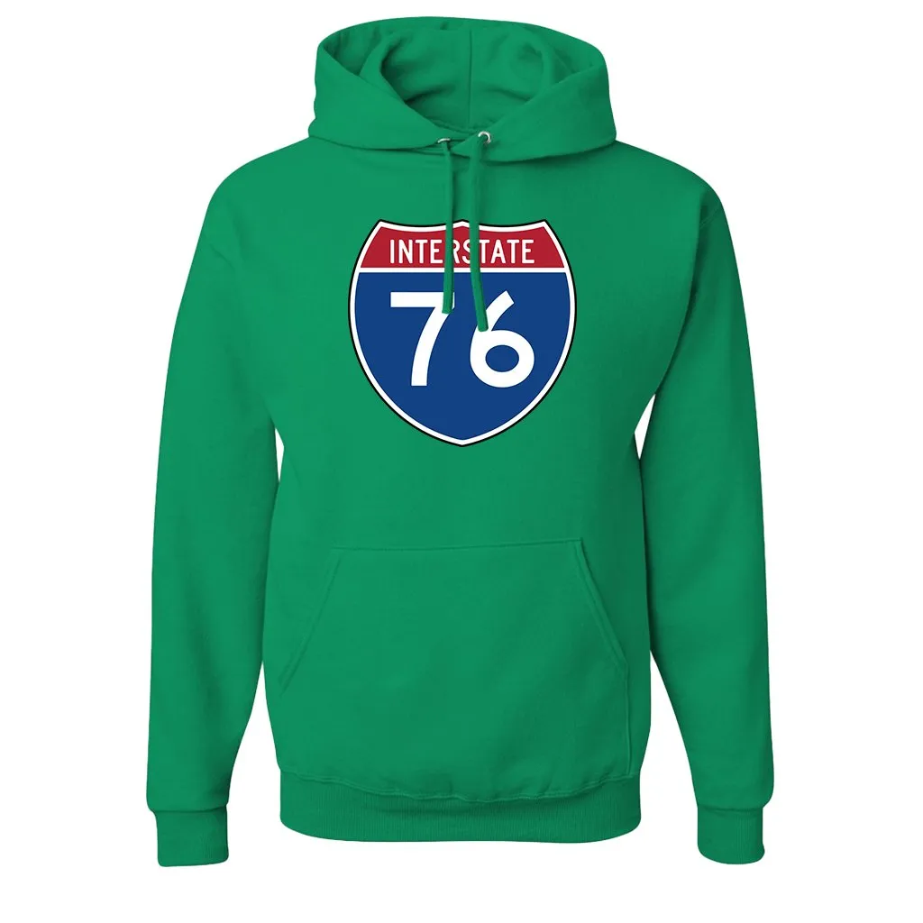 Interstate 76 Pullover Hoodie | Interstate 76 Kelly Green Pull Over Hoodie