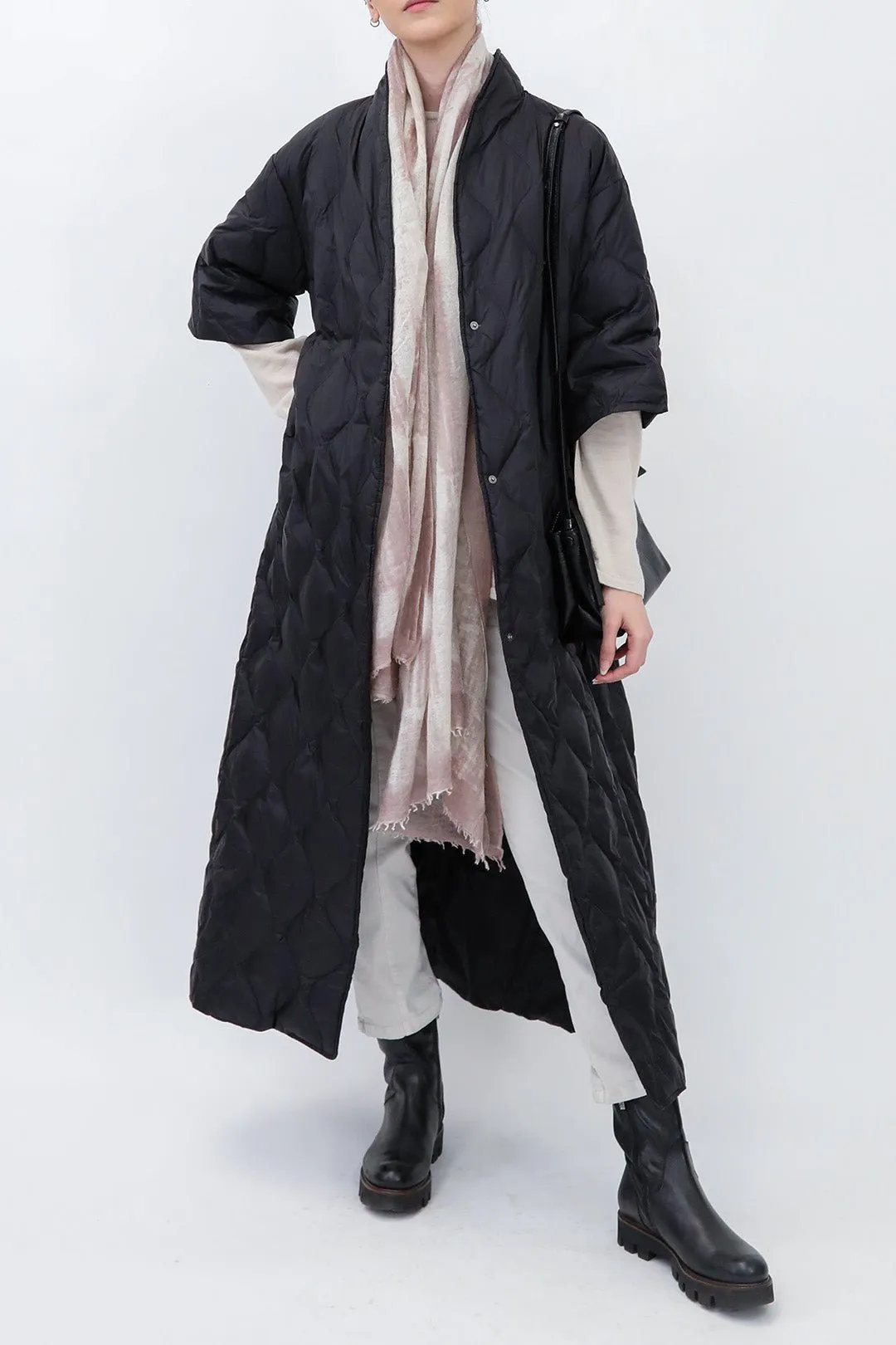 LONG HEIDI COAT IN GOOSE DOWN