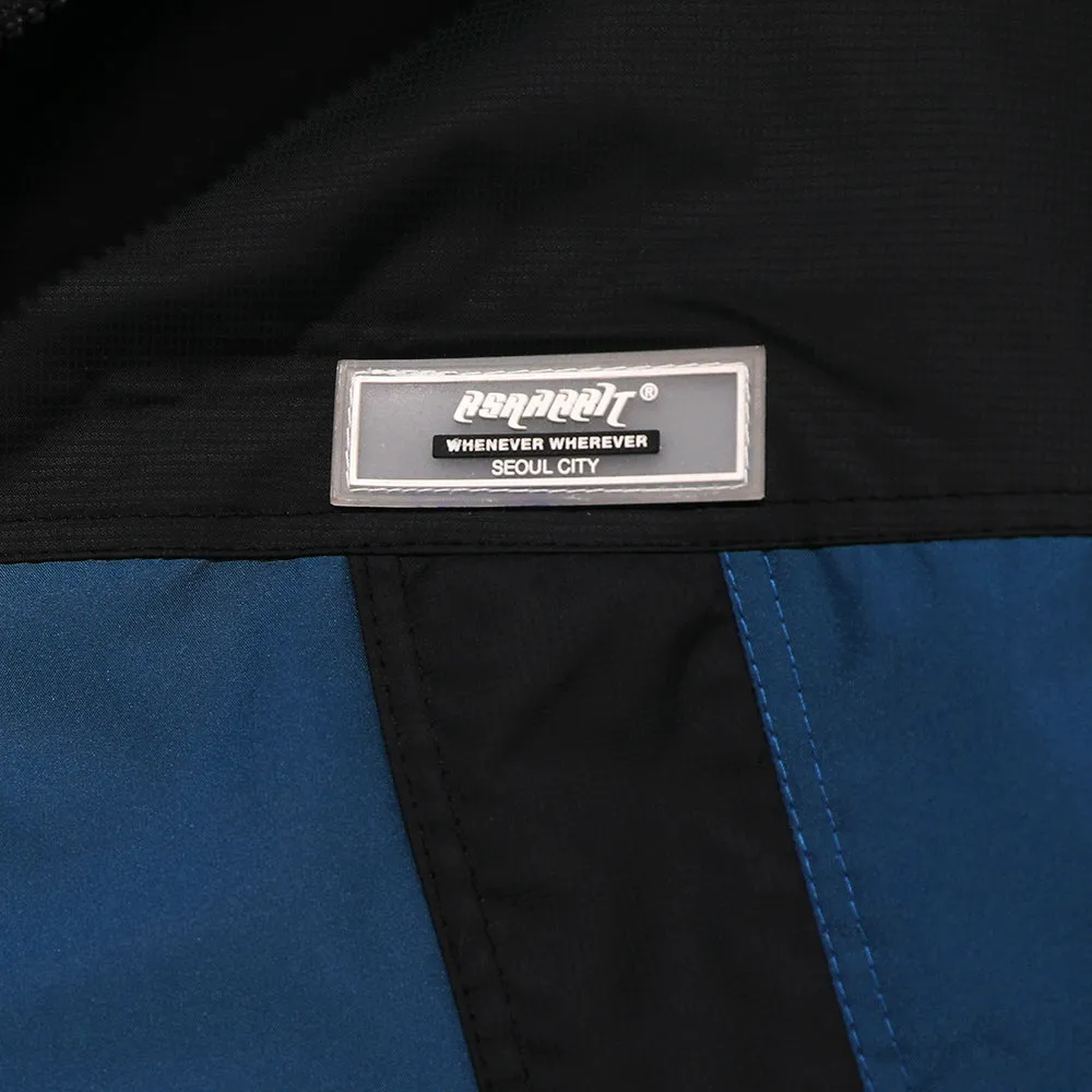 MMM WINDBREAKER HOODED JACKET PEACOCK BLUE