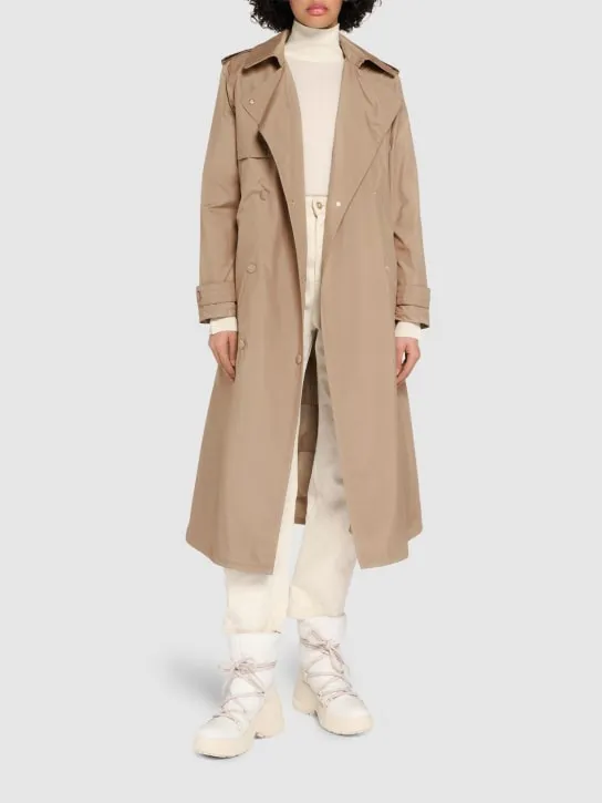 Moncler   Barbetane tech down trench coat 