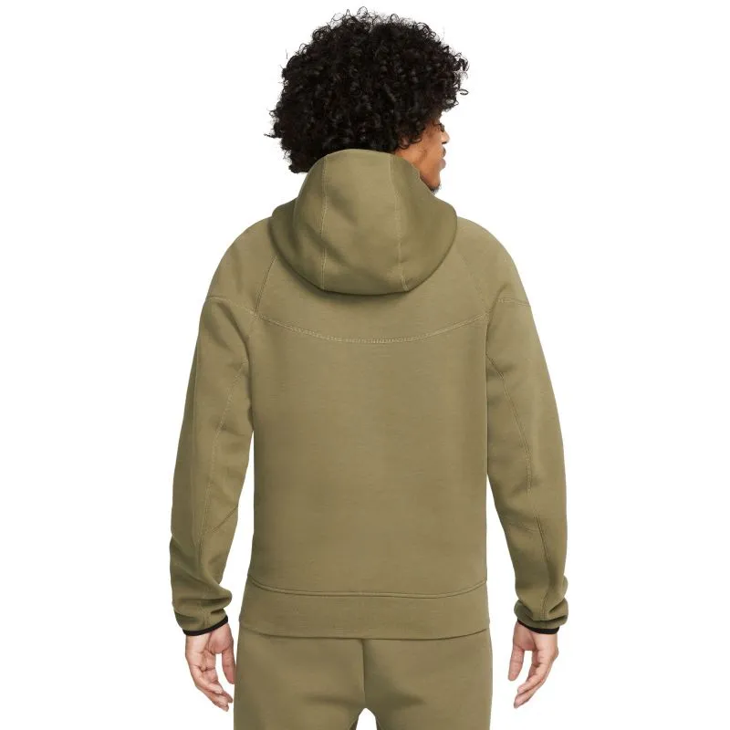 Nike Windrunner Inspired Tech Fleece Full-Zip Hoodie for Men - Green