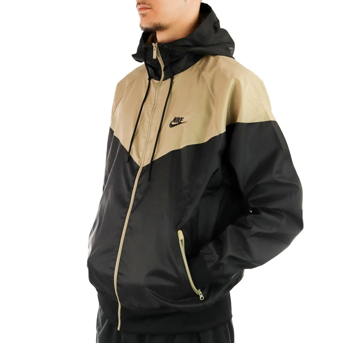 Nike Woven Windrunner Regen Jacke DA0001-015 - beige-schwarz