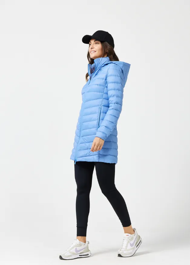 Periwinkle Duck Down Puffer Coat