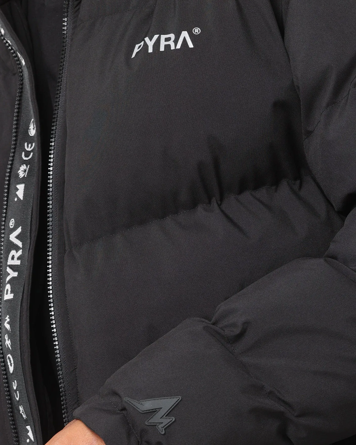 PYRA Padded Puffa Jacket Black