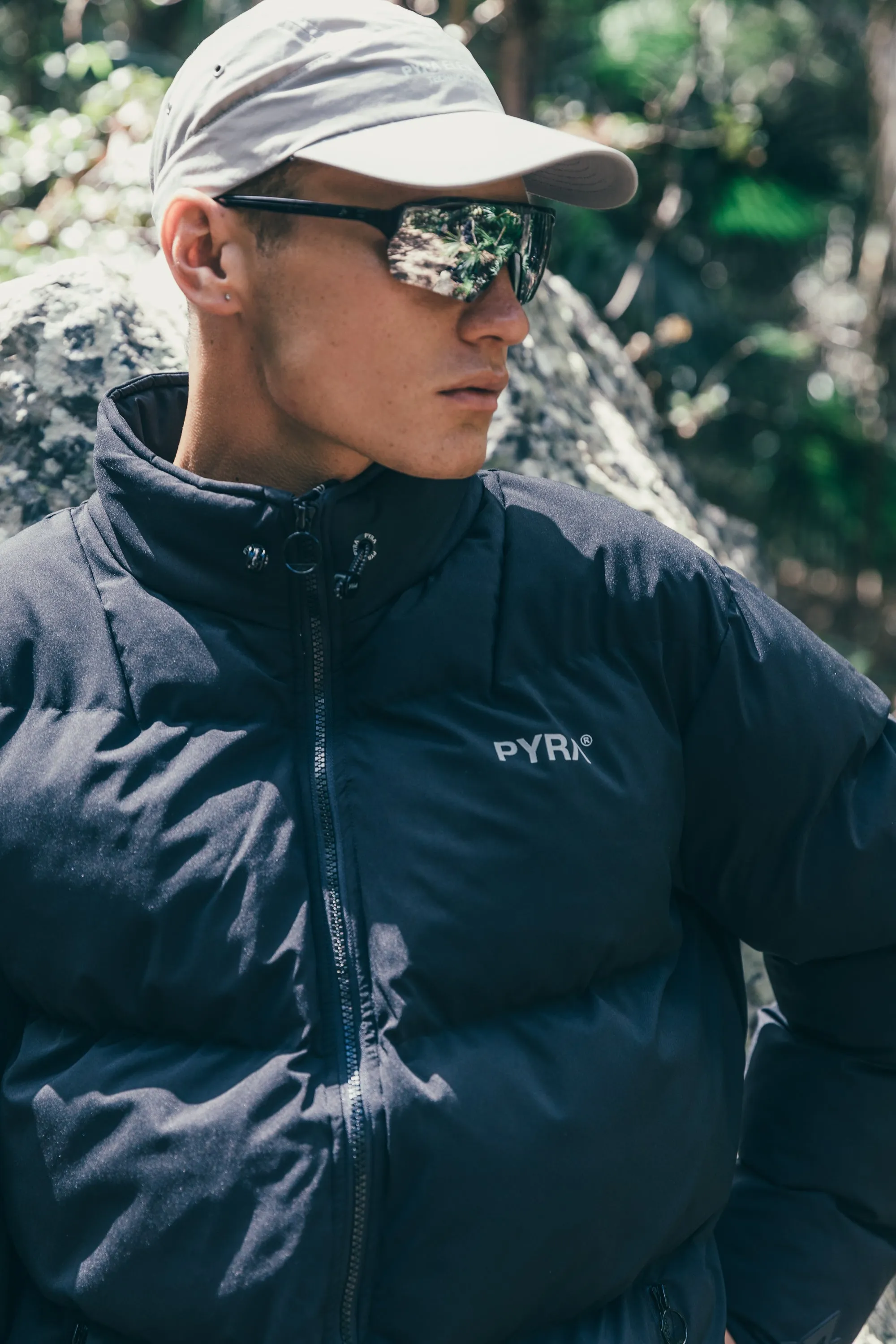 PYRA Padded Puffa Jacket Black