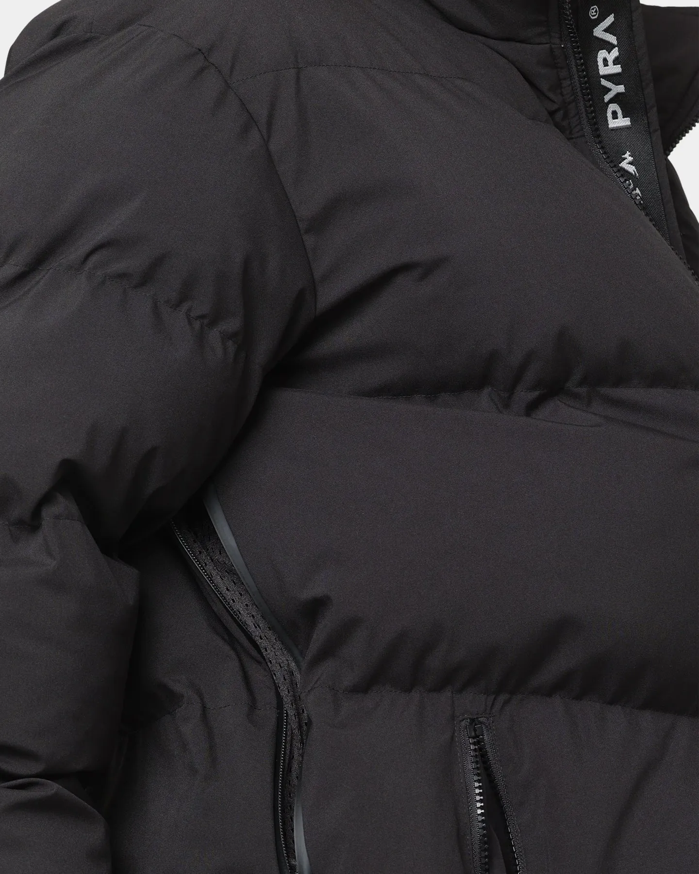 PYRA Padded Puffa Jacket Black