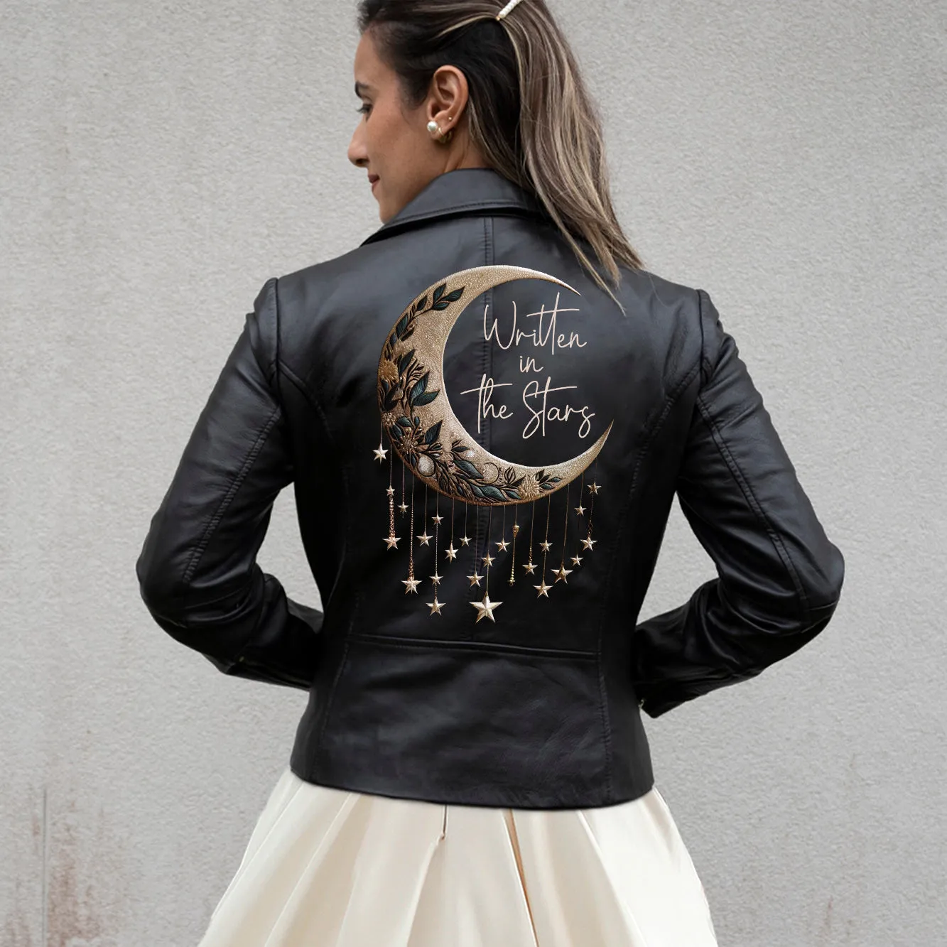 (Real Leather) Written In The Stars Leather Jacket