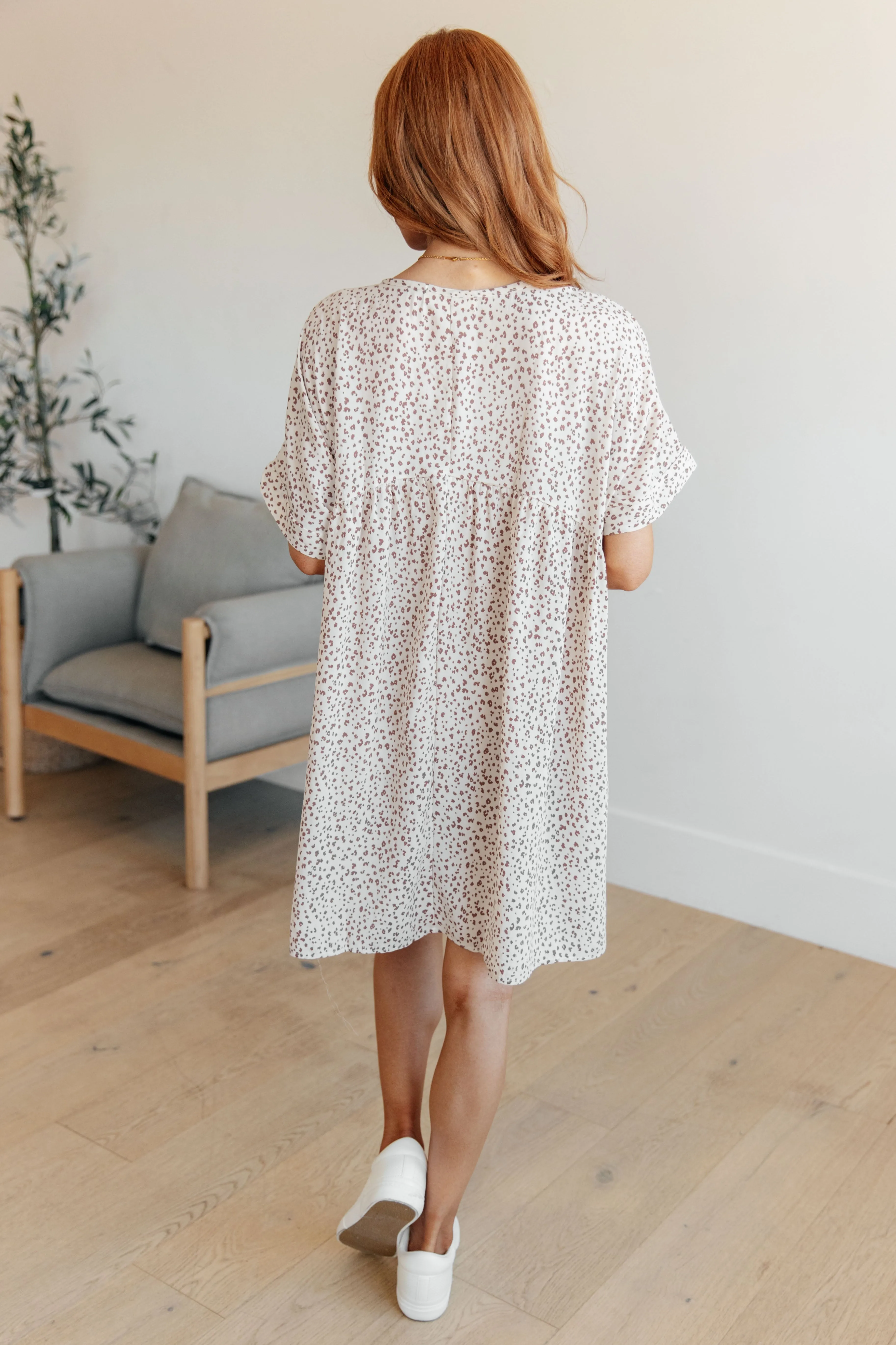 Rebecca Dolman Sleeve Dress in Oatmeal