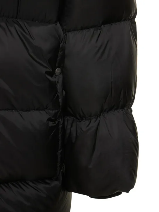 Rick Owens   LS hooded liner long down coat 