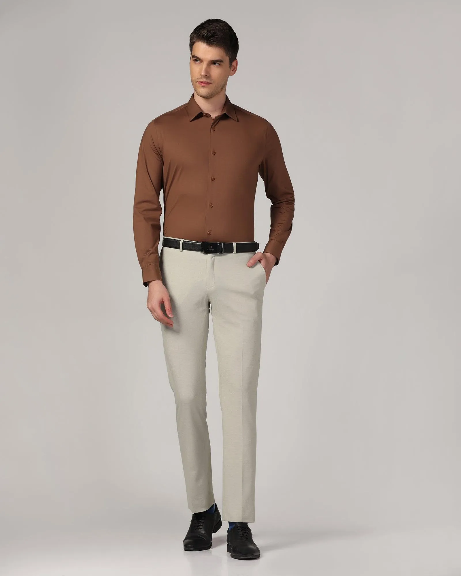 Slim Comfort B-95 Formal Mint Textured Trouser - Pulse