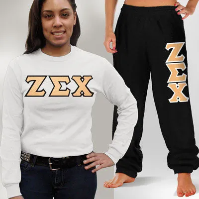 Sorority Long-Sleeve and Sweatpants, Package Deal - TWILL