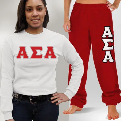 Sorority Long-Sleeve and Sweatpants, Package Deal - TWILL