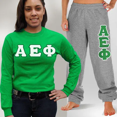 Sorority Long-Sleeve and Sweatpants, Package Deal - TWILL