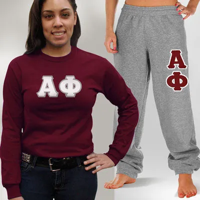 Sorority Long-Sleeve and Sweatpants, Package Deal - TWILL