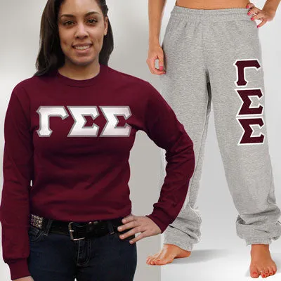 Sorority Long-Sleeve and Sweatpants, Package Deal - TWILL