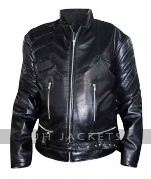 Terminator Genisys Arnold Schwarzenegger Leather Jacket