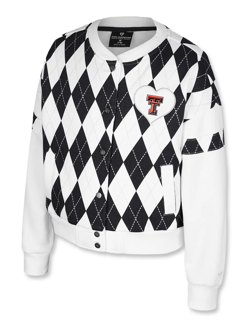 Texas Tech Arena "The Dealio" Youth Girls' Bomber Jacket