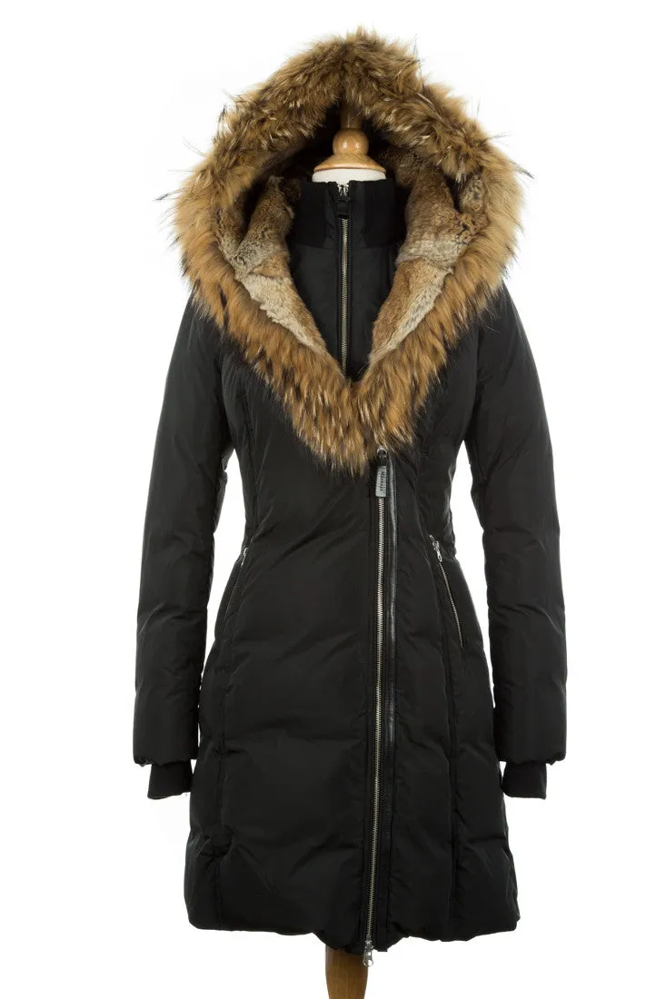 Trish Down Coat With Fur Hood