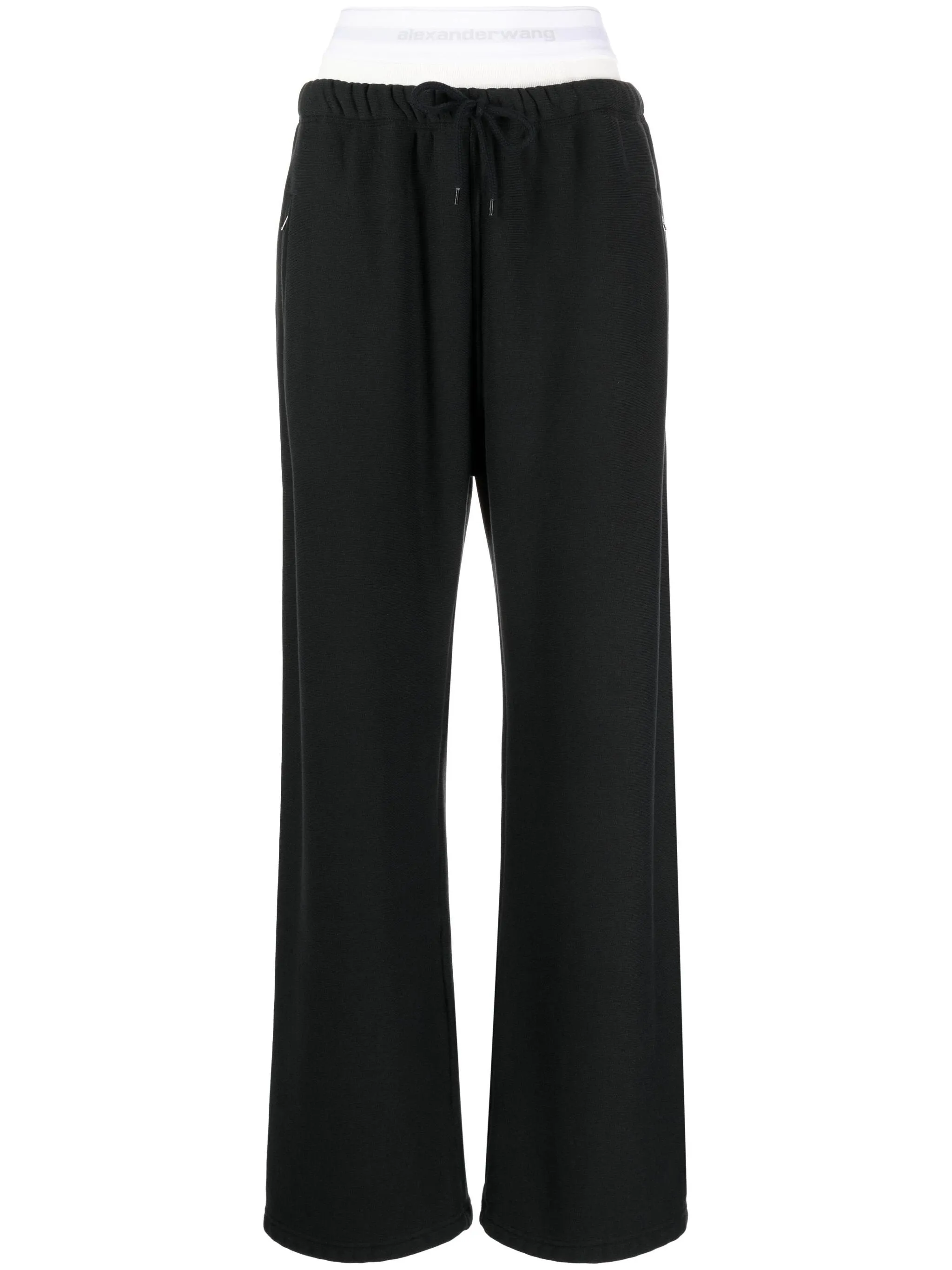 Wide Leg Sweatpants With Pre-Styled Detachable Logo Brief