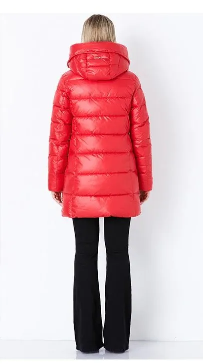 Women's Winter Warm Long Down Coat With Hood